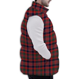 ScotsTee Shop Scottish McDonald of Boisdale Modern Premium Tartan Puffer Vest Winter White Duck Down Vest Sleeveless