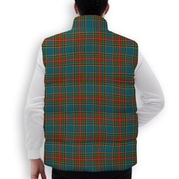 ScotsTee Shop Scottish MacBeth Ancient Premium Tartan Puffer Vest Winter White Duck Down Vest Sleeveless