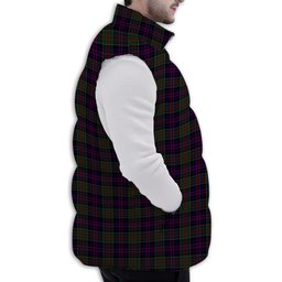 ScotsTee Shop Scottish MacDonald of Clanranald Premium Tartan Puffer Vest Winter White Duck Down Vest Sleeveless