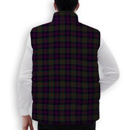 ScotsTee Shop Scottish MacDonald of Clanranald Premium Tartan Puffer Vest Winter White Duck Down Vest Sleeveless