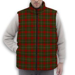 ScotsTee Shop Scottish McGregor Modern Premium Tartan Puffer Vest Winter White Duck Down Vest Sleeveless