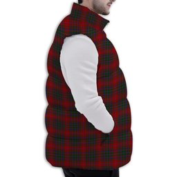 ScotsTee Shop Scottish MacDougall 1966 Premium Tartan Puffer Vest Winter White Duck Down Vest Sleeveless