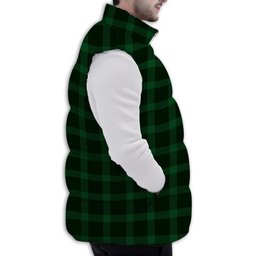 ScotsTee Shop Scottish MacKillen Hunting Premium Tartan Puffer Vest Winter White Duck Down Vest Sleeveless
