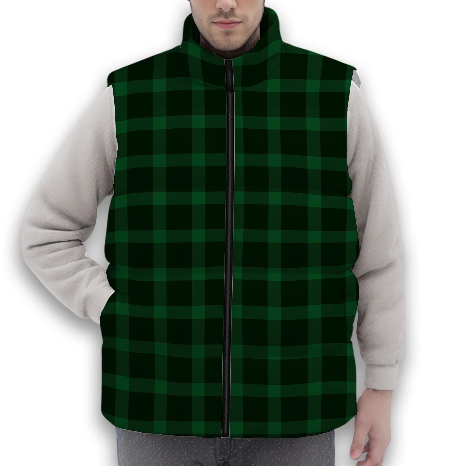 ScotsTee Shop Scottish MacKillen Hunting Premium Tartan Puffer Vest Winter White Duck Down Vest Sleeveless