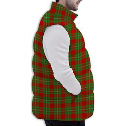ScotsTee Shop Scottish MacGregor Modern SC Premium Tartan Puffer Vest Winter White Duck Down Vest Sleeveless