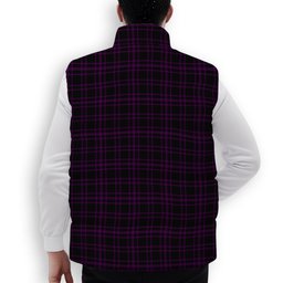 ScotsTee Shop Scottish Leonard Hunting Premium Tartan Puffer Vest Winter White Duck Down Vest Sleeveless
