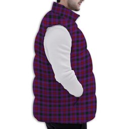 ScotsTee Shop Scottish Montgomery Modern Premium Tartan Puffer Vest Winter White Duck Down Vest Sleeveless