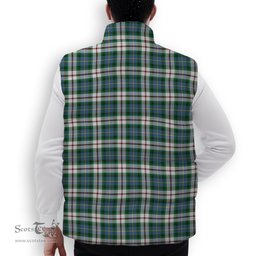 ScotsTee Shop Scottish McLeod Of Californian Ancient Premium Tartan Puffer Vest Winter White Duck Down Vest Sleeveless