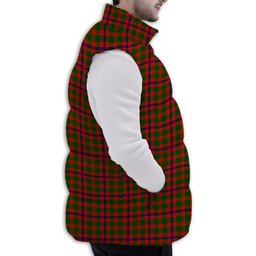 ScotsTee Shop Scottish Kinninmont Premium Tartan Puffer Vest Winter White Duck Down Vest Sleeveless