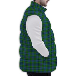 ScotsTee Shop Scottish Hosey Premium Tartan Puffer Vest Winter White Duck Down Vest Sleeveless