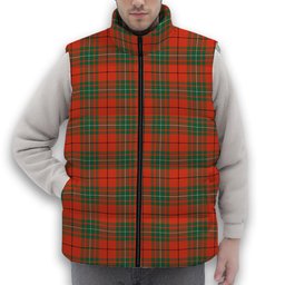 ScotsTee Shop Scottish McAuley Ancient Premium Tartan Puffer Vest Winter White Duck Down Vest Sleeveless