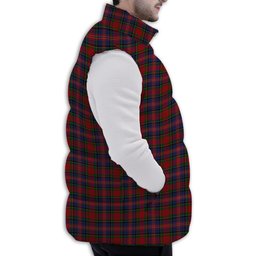 ScotsTee Shop Scottish MacPherson 6 Premium Tartan Puffer Vest Winter White Duck Down Vest Sleeveless