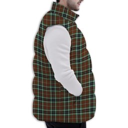 ScotsTee Shop Scottish Thompson Hunting Modern Premium Tartan Puffer Vest Winter White Duck Down Vest Sleeveless