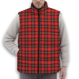 ScotsTee Shop Scottish Stuart of Bute SC Premium Tartan Puffer Vest Winter White Duck Down Vest Sleeveless