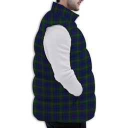 ScotsTee Shop Scottish Prestoungrange Premium Tartan Puffer Vest Winter White Duck Down Vest Sleeveless