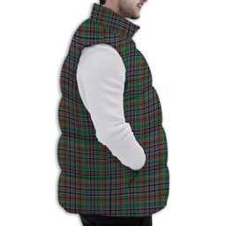 ScotsTee Shop Scottish Hunter Old Ancient Premium Tartan Puffer Vest Winter White Duck Down Vest Sleeveless