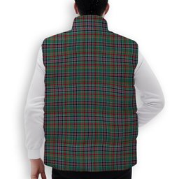ScotsTee Shop Scottish Hunter Old Ancient Premium Tartan Puffer Vest Winter White Duck Down Vest Sleeveless