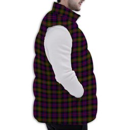 ScotsTee Shop Scottish MacDonnell of Glengarry Modern Premium Tartan Puffer Vest Winter White Duck Down Vest Sleeveless