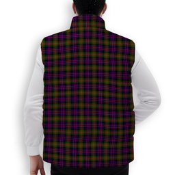ScotsTee Shop Scottish MacDonnell of Glengarry Modern Premium Tartan Puffer Vest Winter White Duck Down Vest Sleeveless