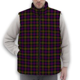 ScotsTee Shop Scottish MacDonnell of Glengarry Modern Premium Tartan Puffer Vest Winter White Duck Down Vest Sleeveless