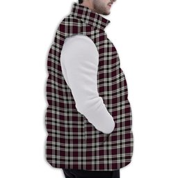 ScotsTee Shop Scottish Little Dress Modern Premium Tartan Puffer Vest Winter White Duck Down Vest Sleeveless