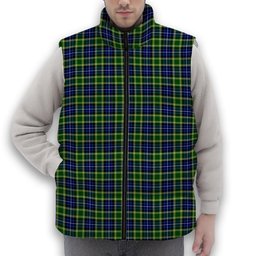 ScotsTee Shop Scottish MacKellar SC Premium Tartan Puffer Vest Winter White Duck Down Vest Sleeveless