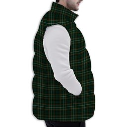 ScotsTee Shop Scottish MacStumer Hunting Premium Tartan Puffer Vest Winter White Duck Down Vest Sleeveless