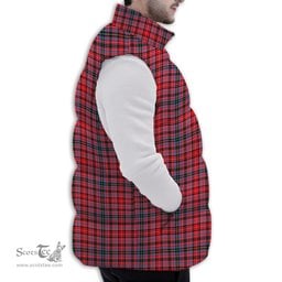 ScotsTee Shop Scottish Pitblado Premium Tartan Puffer Vest Winter White Duck Down Vest Sleeveless