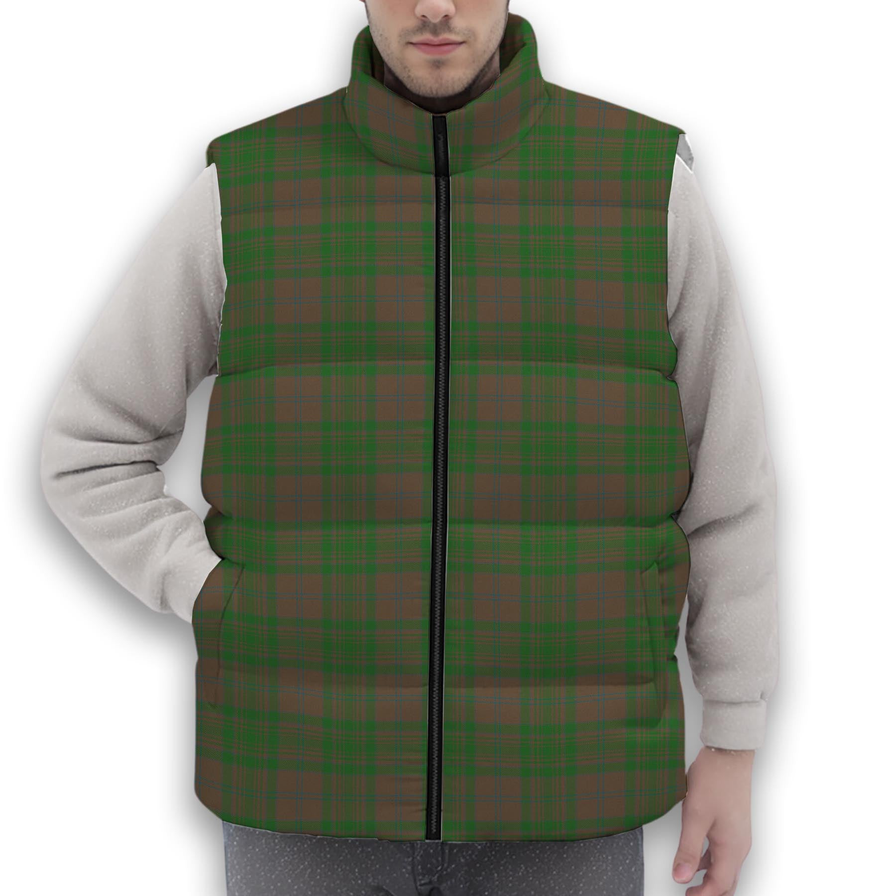 ScotsTee Shop Scottish McAlister of Glenbarr Hunting Ancient Premium Tartan Puffer Vest Winter White Duck Down Vest Sleeveless