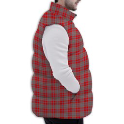 ScotsTee Shop Scottish Moubray Premium Tartan Puffer Vest Winter White Duck Down Vest Sleeveless
