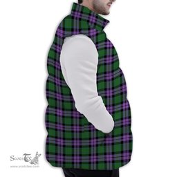 ScotsTee Shop Scottish MacArthur of Milton Ancient Premium Tartan Puffer Vest Winter White Duck Down Vest Sleeveless