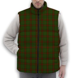 ScotsTee Shop Scottish Maxwell Hunting SC Premium Tartan Puffer Vest Winter White Duck Down Vest Sleeveless