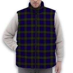 ScotsTee Shop Scottish Minnick Premium Tartan Puffer Vest Winter White Duck Down Vest Sleeveless