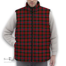 ScotsTee Shop Scottish MacDuff 2 Premium Tartan Puffer Vest Winter White Duck Down Vest Sleeveless