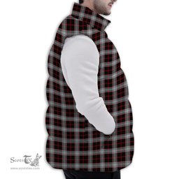 ScotsTee Shop Scottish Merrilees Premium Tartan Puffer Vest Winter White Duck Down Vest Sleeveless