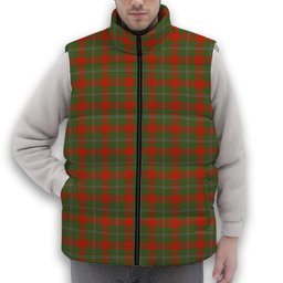 ScotsTee Shop Scottish Strange Ancient Premium Tartan Puffer Vest Winter White Duck Down Vest Sleeveless