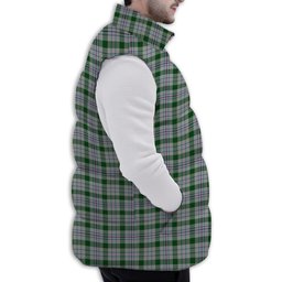 ScotsTee Shop Scottish Milne dress green Premium Tartan Puffer Vest Winter White Duck Down Vest Sleeveless