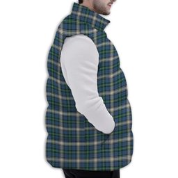ScotsTee Shop Scottish McDowell Modern Premium Tartan Puffer Vest Winter White Duck Down Vest Sleeveless
