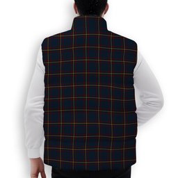 ScotsTee Shop Scottish McLaine of Lochbuie Hunting Premium Tartan Puffer Vest Winter White Duck Down Vest Sleeveless