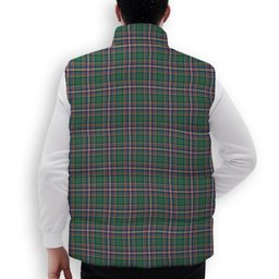 ScotsTee Shop Scottish MacFarlane Hunting Ancient Premium Tartan Puffer Vest Winter White Duck Down Vest Sleeveless