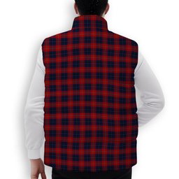ScotsTee Shop Scottish McKnight Premium Tartan Puffer Vest Winter White Duck Down Vest Sleeveless