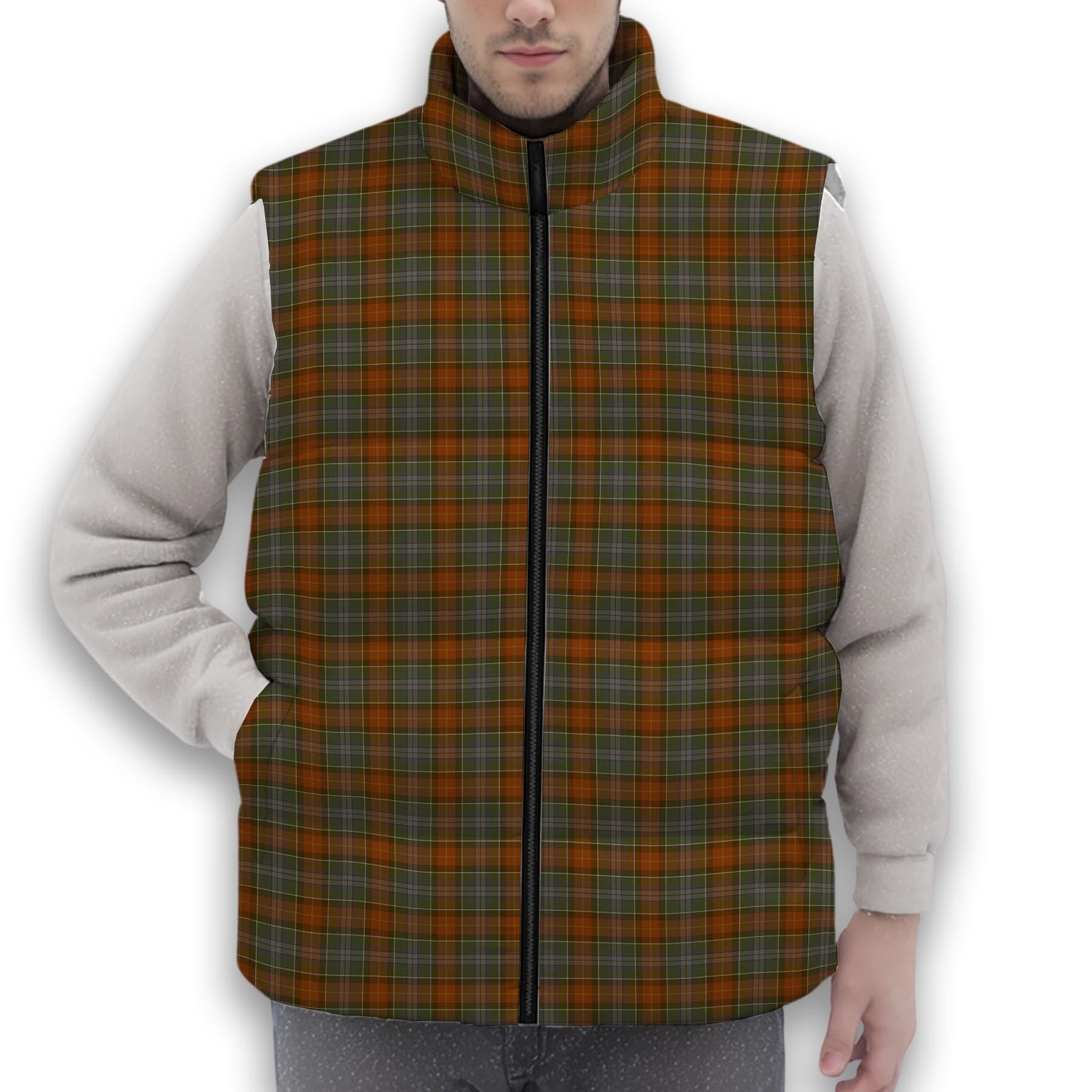 ScotsTee Shop Scottish Teallach Premium Tartan Puffer Vest Winter White Duck Down Vest Sleeveless
