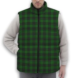 ScotsTee Shop Scottish McLean of Duart Hunting Ancient Premium Tartan Puffer Vest Winter White Duck Down Vest Sleeveless