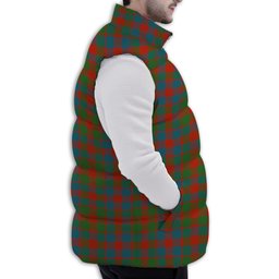 ScotsTee Shop Scottish MacGowan Ancient Premium Tartan Puffer Vest Winter White Duck Down Vest Sleeveless