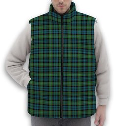 ScotsTee Shop Scottish Semple Ancient Premium Tartan Puffer Vest Winter White Duck Down Vest Sleeveless