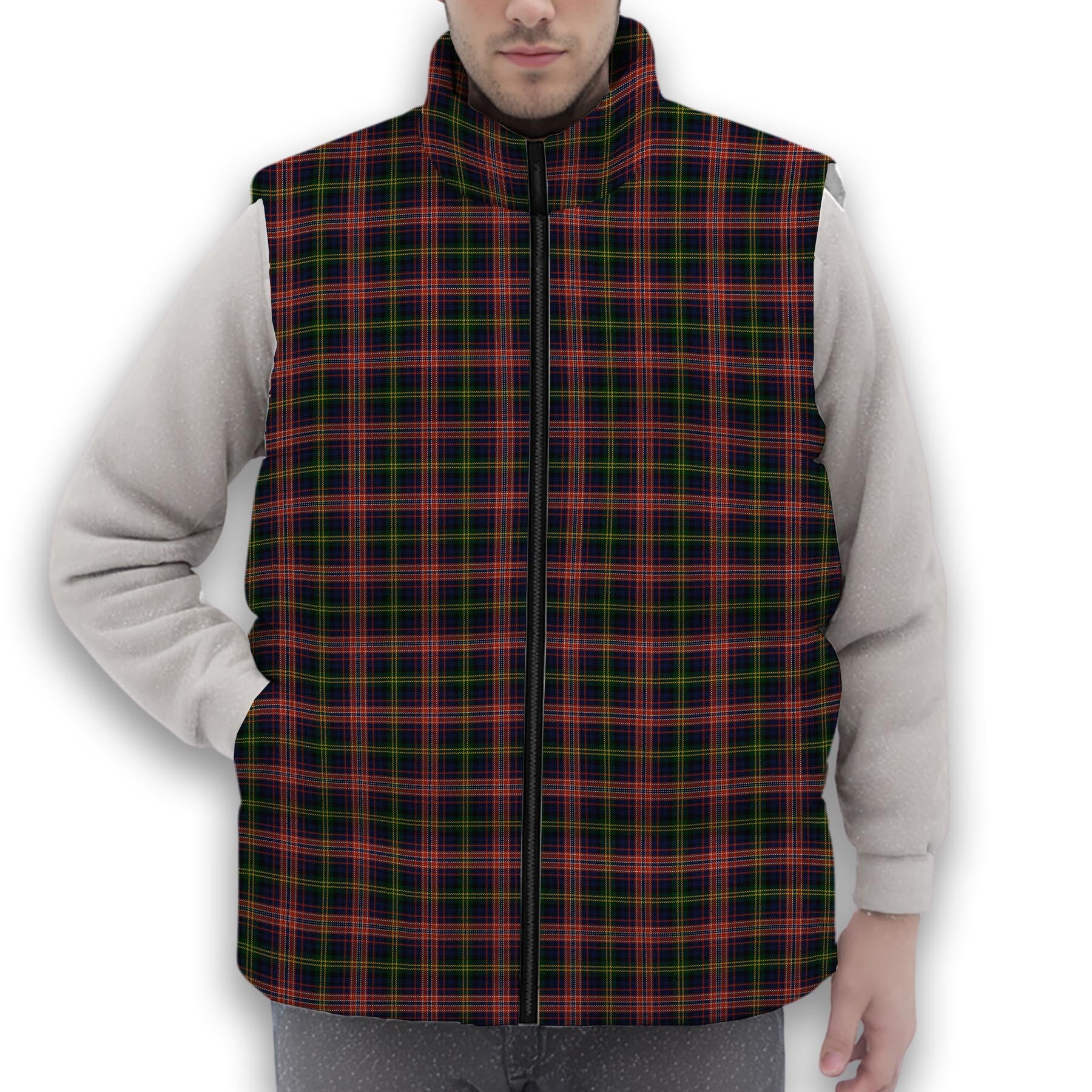 ScotsTee Shop Scottish Watson Kirby Premium Tartan Puffer Vest Winter White Duck Down Vest Sleeveless