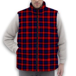 ScotsTee Shop Scottish MacLachlan Modern SC Premium Tartan Puffer Vest Winter White Duck Down Vest Sleeveless