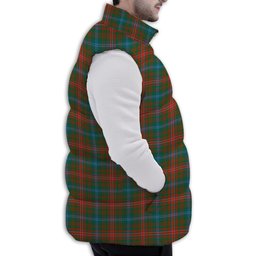 ScotsTee Shop Scottish Wilson Janet Ancient Clan Premium Tartan Puffer Vest Winter White Duck Down Vest Sleeveless