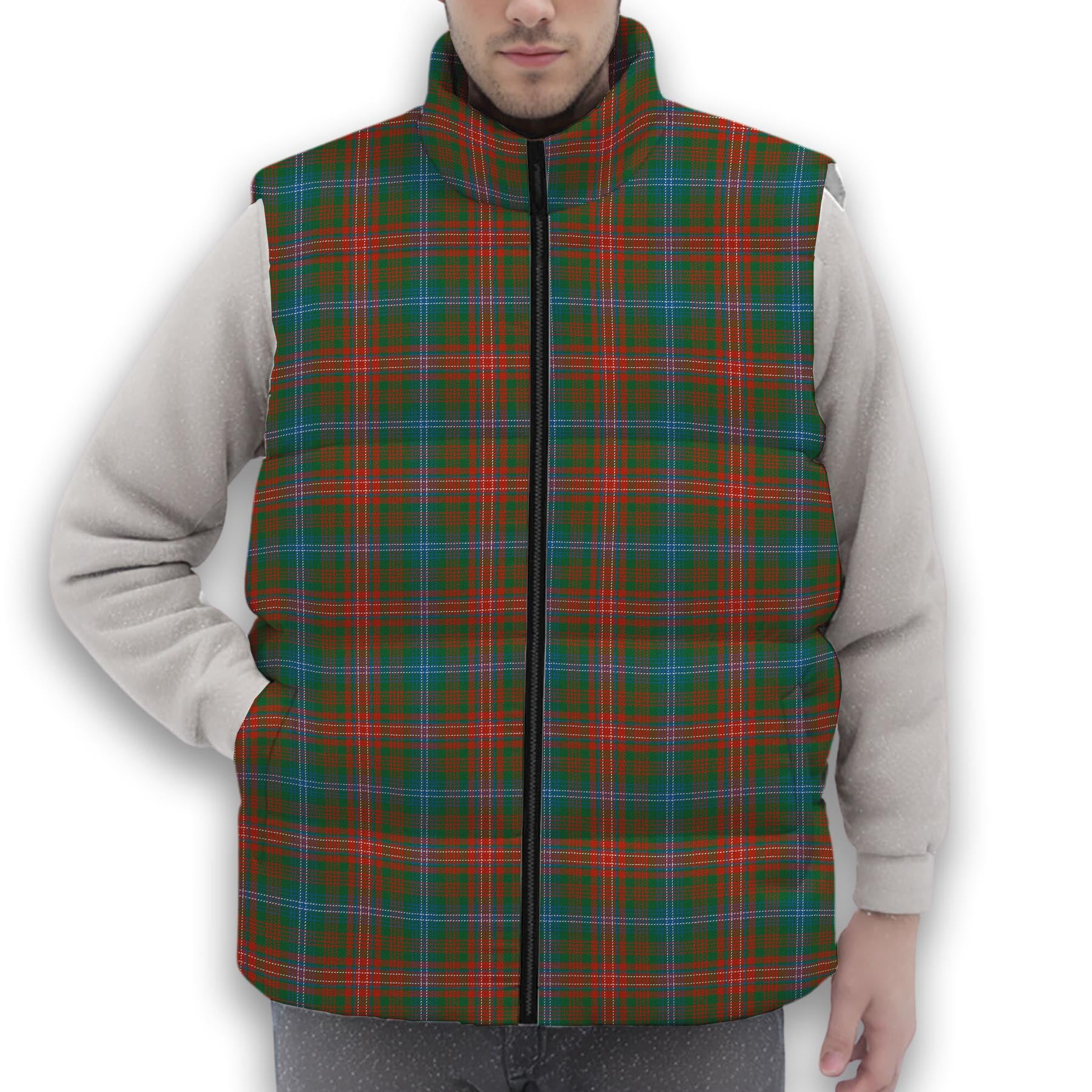 ScotsTee Shop Scottish Wilson Janet Ancient Clan Premium Tartan Puffer Vest Winter White Duck Down Vest Sleeveless