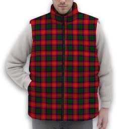 ScotsTee Shop Scottish Wauchope Premium Tartan Puffer Vest Winter White Duck Down Vest Sleeveless
